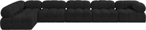 Ames 170" Boucle Fabric Upholstered 6pc. Modular Sectional