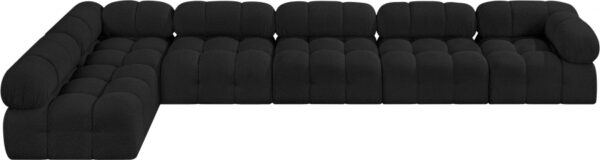 Ames 170" Boucle Fabric Upholstered 6pc. Modular Sectional