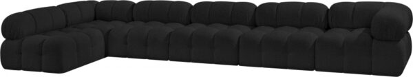 Ames 170" Boucle Fabric Upholstered 6pc. Modular Sectional