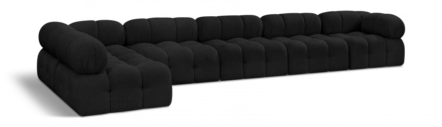 Ames 170" Boucle Fabric Upholstered 6pc. Modular Sectional