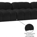 Ames 170" Boucle Fabric Upholstered 6pc. Modular Sectional