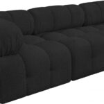 Ames 136" Boucle Fabric Upholstered 6pc. Modular Sectional