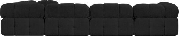 Ames 136" Boucle Fabric Upholstered 6pc. Modular Sectional