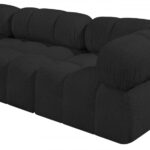 Ames 136" Boucle Fabric Upholstered 6pc. Modular Sectional