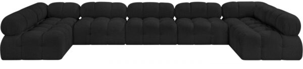 Ames 170" Boucle Fabric Upholstered 7pc. Modular Sectional