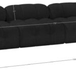 Ames 170" Boucle Fabric Upholstered 7pc. Modular Sectional
