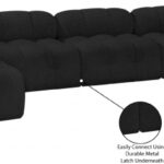 Ames 170" Boucle Fabric Upholstered 7pc. Modular Sectional