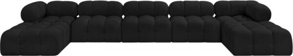 Ames 170" Boucle Fabric Upholstered 7pc. Modular Sectional