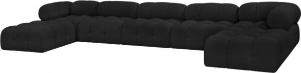 Ames 170" Boucle Fabric Upholstered 7pc. Modular Sectional
