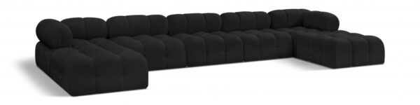 Ames 170" Boucle Fabric Upholstered 7pc. Modular Sectional