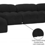 Ames 170" Boucle Fabric Upholstered 7pc. Modular Sectional