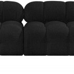 Ames 204" Boucle Fabric Upholstered 7pc. Modular Sectional
