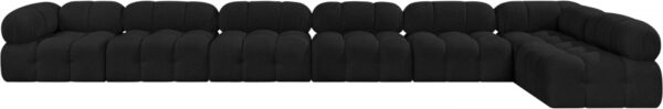 Ames 204" Boucle Fabric Upholstered 7pc. Modular Sectional
