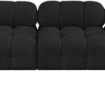 Ames 204" Boucle Fabric Upholstered 7pc. Modular Sectional