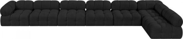 Ames 204" Boucle Fabric Upholstered 7pc. Modular Sectional