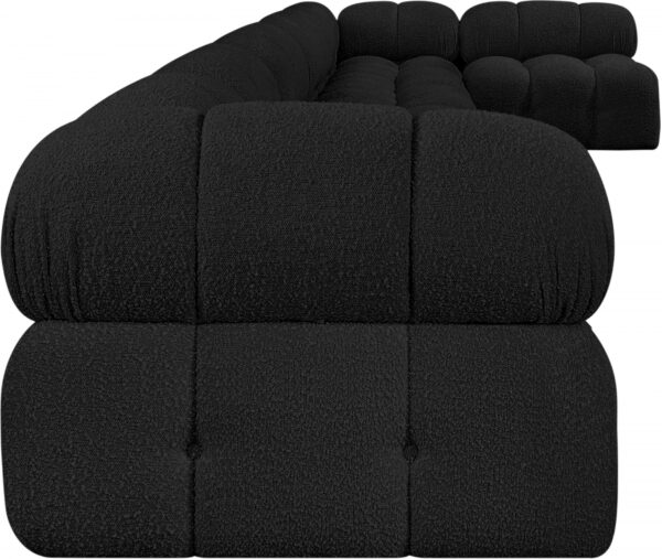 Ames 204" Boucle Fabric Upholstered 7pc. Modular Sectional