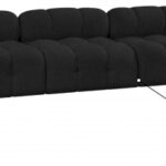 Ames 204" Boucle Fabric Upholstered 7pc. Modular Sectional