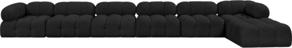 Ames 204" Boucle Fabric Upholstered 7pc. Modular Sectional