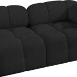 Ames 204" Boucle Fabric Upholstered 7pc. Modular Sectional