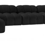 Ames 204" Boucle Fabric Upholstered 7pc. Modular Sectional