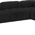Ames 136" Boucle Fabric Upholstered 7pc. Modular Sectional