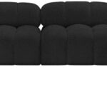 Ames 136" Boucle Fabric Upholstered 7pc. Modular Sectional