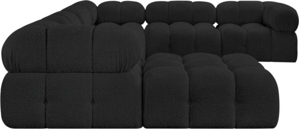 Ames 136" Boucle Fabric Upholstered 7pc. Modular Sectional