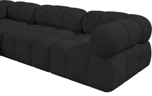 Ames 136" Boucle Fabric Upholstered 7pc. Modular Sectional
