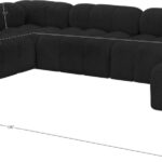 Ames 136" Boucle Fabric Upholstered 7pc. Modular Sectional