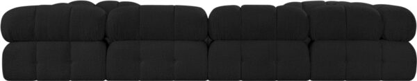 Ames 136" Boucle Fabric Upholstered 8pc. Modular Sectional