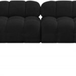 Ames 136" Boucle Fabric Upholstered 8pc. Modular Sectional