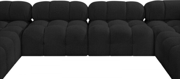 Ames 136" Boucle Fabric Upholstered 8pc. Modular Sectional