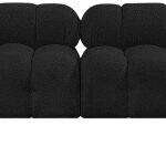 Ames 204" Boucle Fabric Upholstered 8pc. Modular Sectional