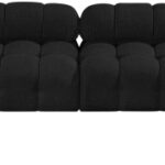 Ames 204" Boucle Fabric Upholstered 8pc. Modular Sectional