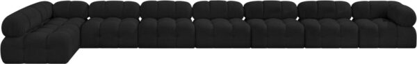 Ames 204" Boucle Fabric Upholstered 8pc. Modular Sectional