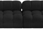 Ames 204" Boucle Fabric Upholstered 8pc. Modular Sectional