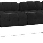 Ames 204" Boucle Fabric Upholstered 8pc. Modular Sectional