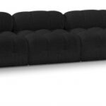 Ames 204" Boucle Fabric Upholstered 9pc. Modular Sectional