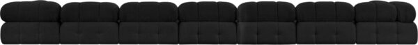Ames 204" Boucle Fabric Upholstered 9pc. Modular Sectional