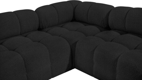 Ames 204" Boucle Fabric Upholstered 9pc. Modular Sectional