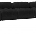 Ames 204" Boucle Fabric Upholstered 9pc. Modular Sectional