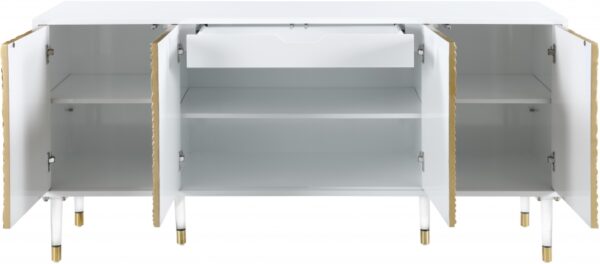 Bellissimo Lacquer Finish And Acrylic Sideboard / Buffet