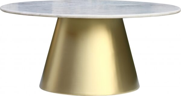 Sorrento Marble Top And Metal Base Coffee Table