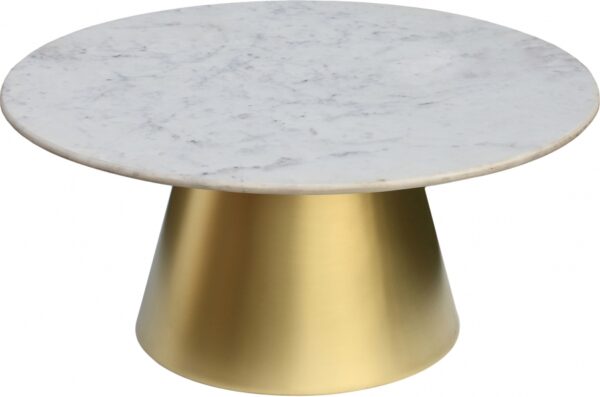 Sorrento Marble Top And Metal Base Coffee Table