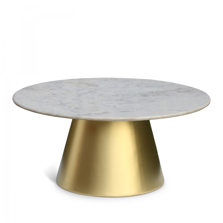 Sorrento Marble Top And Metal Base Coffee Table