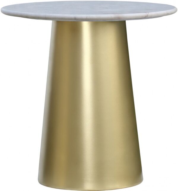 Sorrento Marble Top And Metal Base End / Side Table