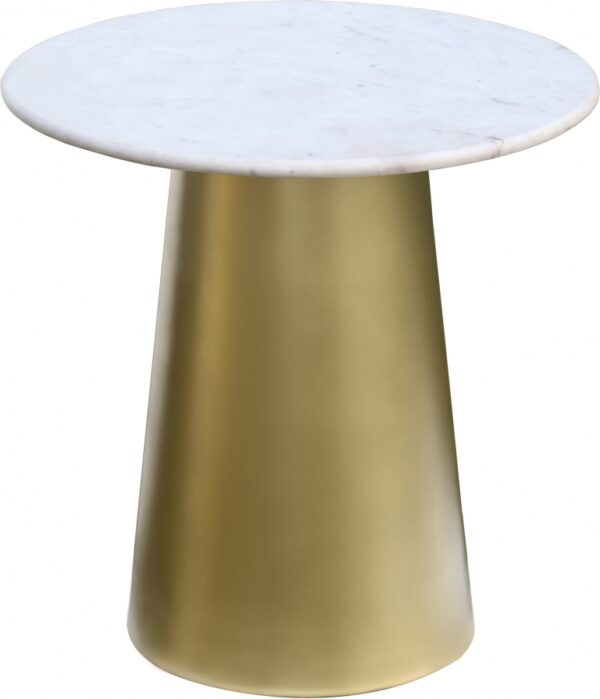 Sorrento Marble Top And Metal Base End / Side Table