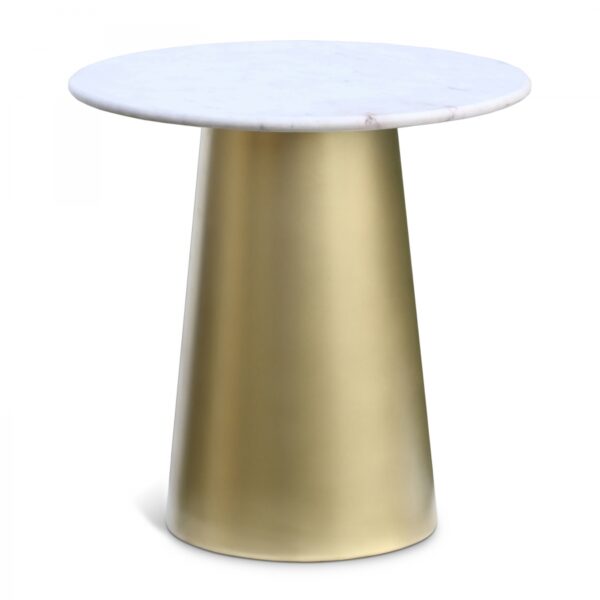 Sorrento Marble Top And Metal Base End / Side Table