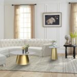 Sorrento Marble Top And Metal Base End / Side Table
