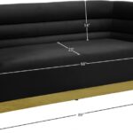 Bellini 89" Velvet Upholstered Sofa
